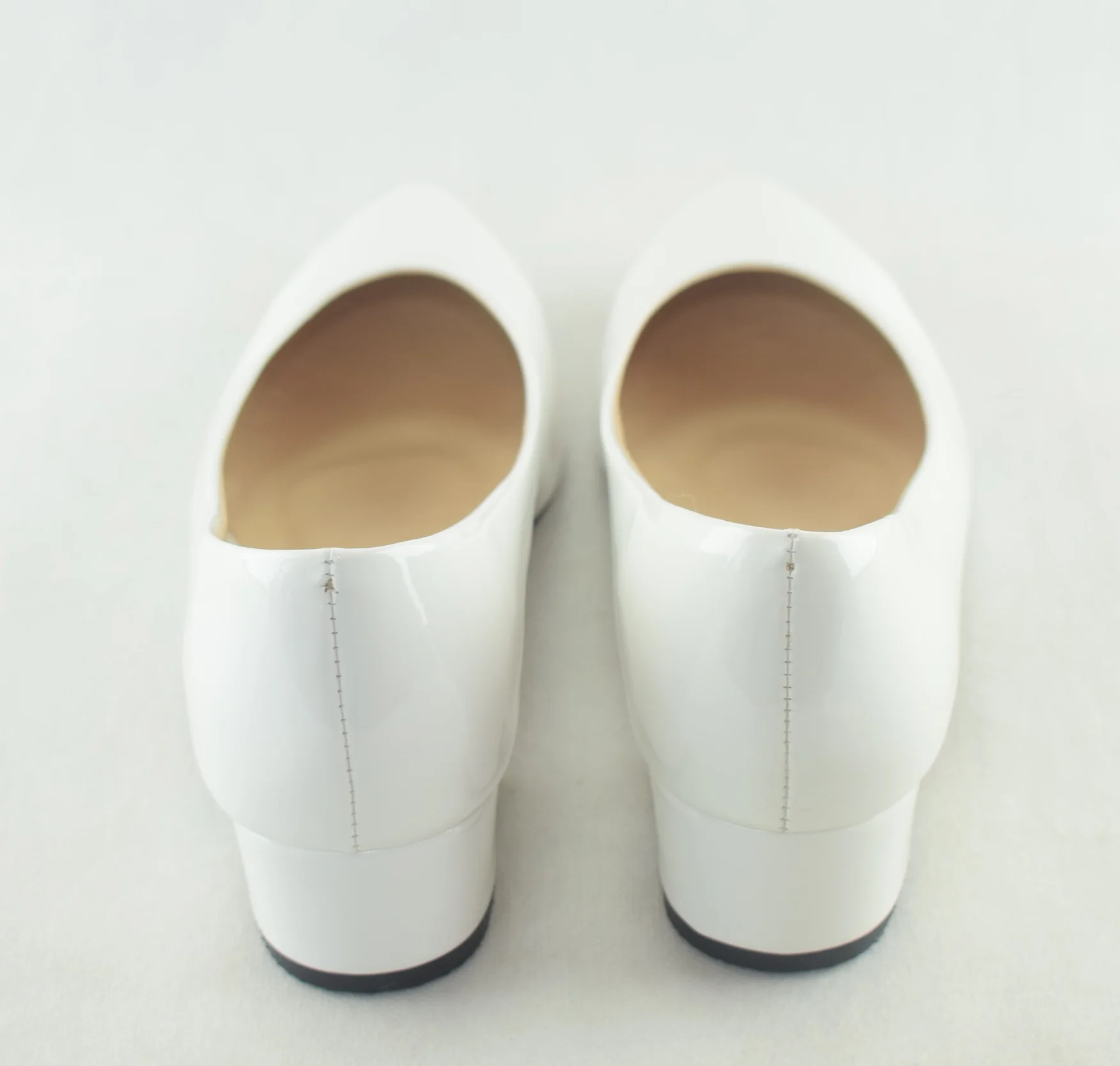 498 - Escarpins chaussures femme à talon moyen - Blanc - EU 41