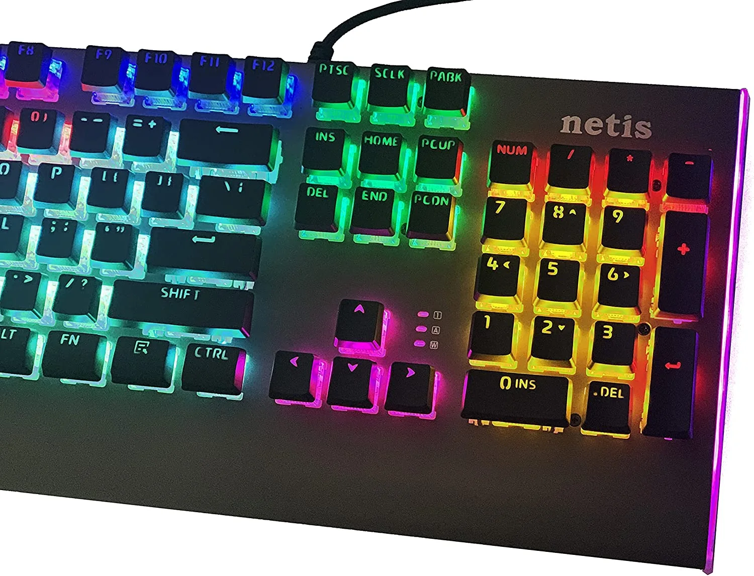600 - Clavier de jeu mécanique filaire arc-en-ciel rétroéclairé Cherry MX Red Switchs - K3101FA