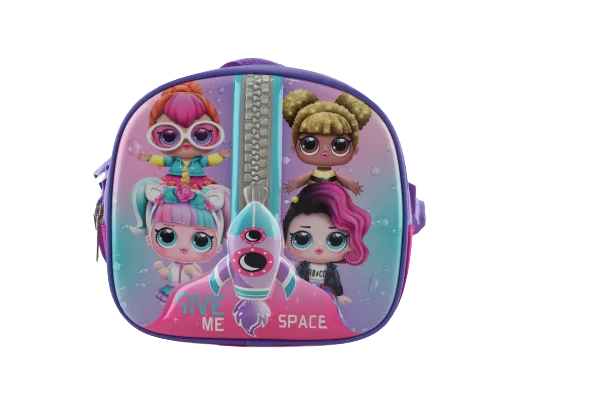 861 - Cartable scolaire à roulette 3 pièces LOL