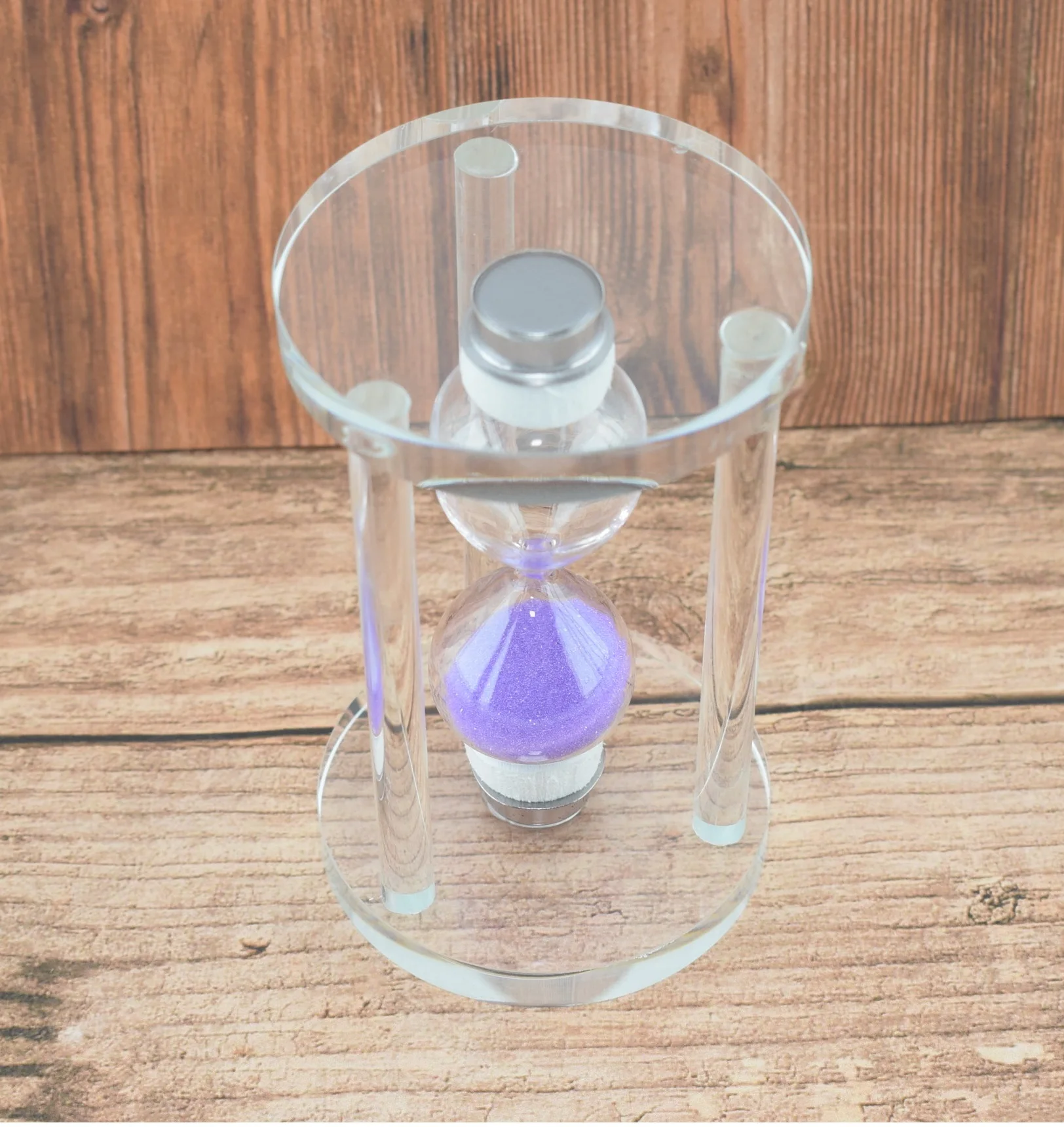 774V - Sablier en verre 7 secondes, décoratif et pratique - Violet - Violet