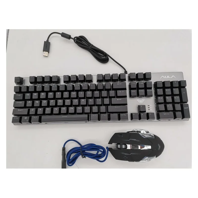 599 - clavier gaming T400 mécanique 20 effets lumineux et souris 2400 DPI - T400