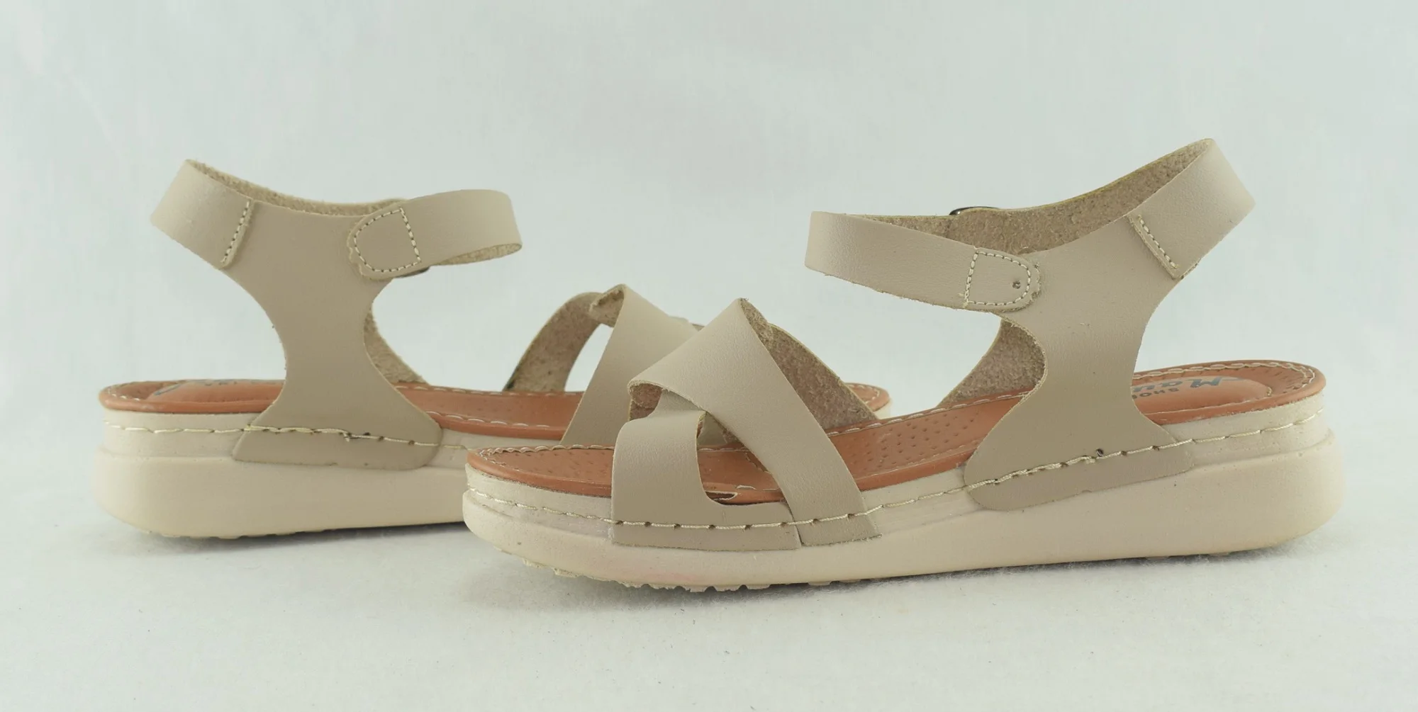 816-Sandales Femme, Tendance 2023-2024Beige