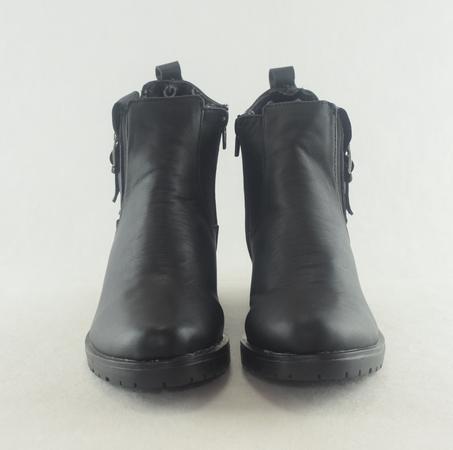 525 - Bottes élégantes pour femme en cuir tendance hiver 2023 - Noir Mat