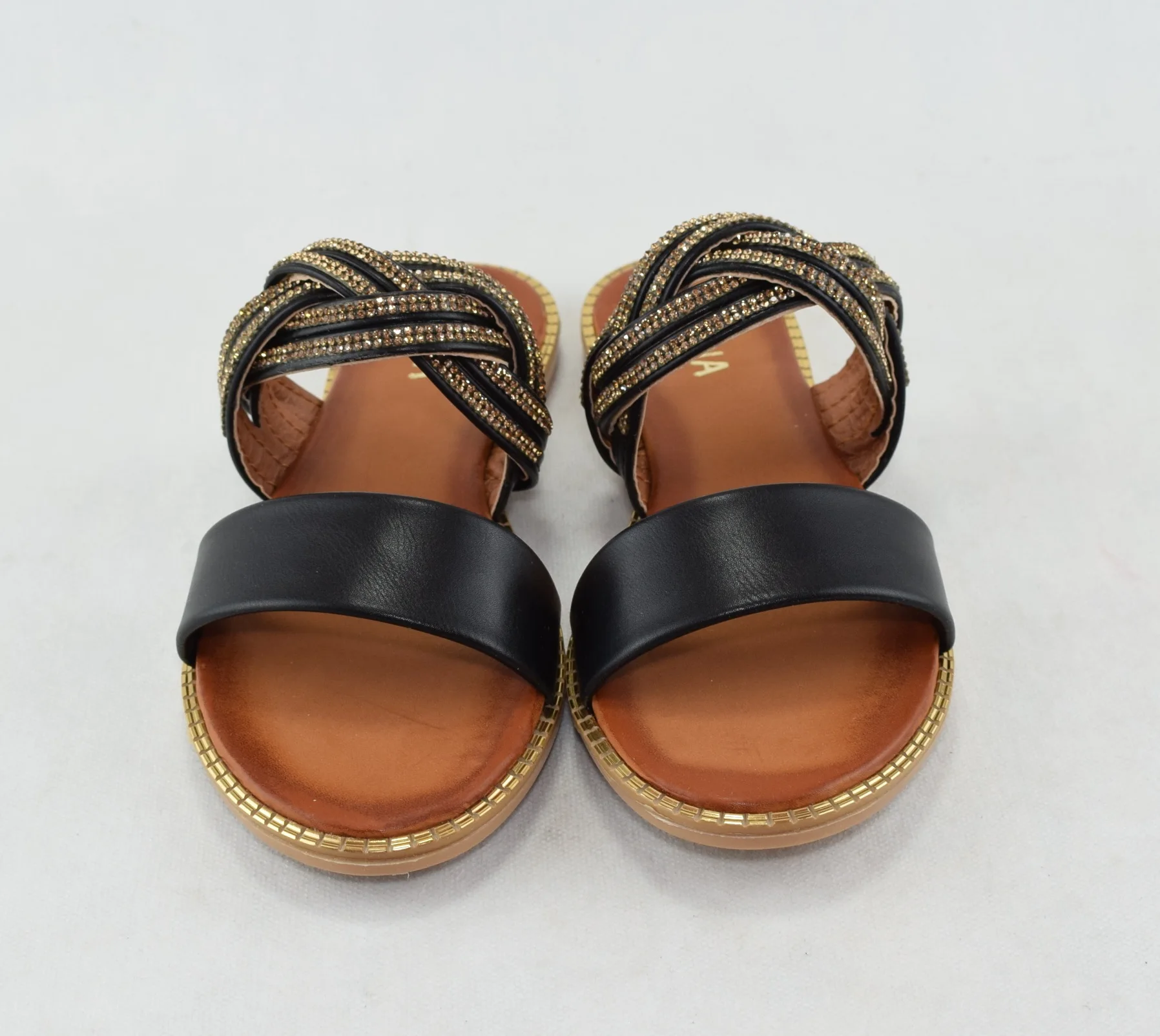 335-Sandale femme élégante  - Noir