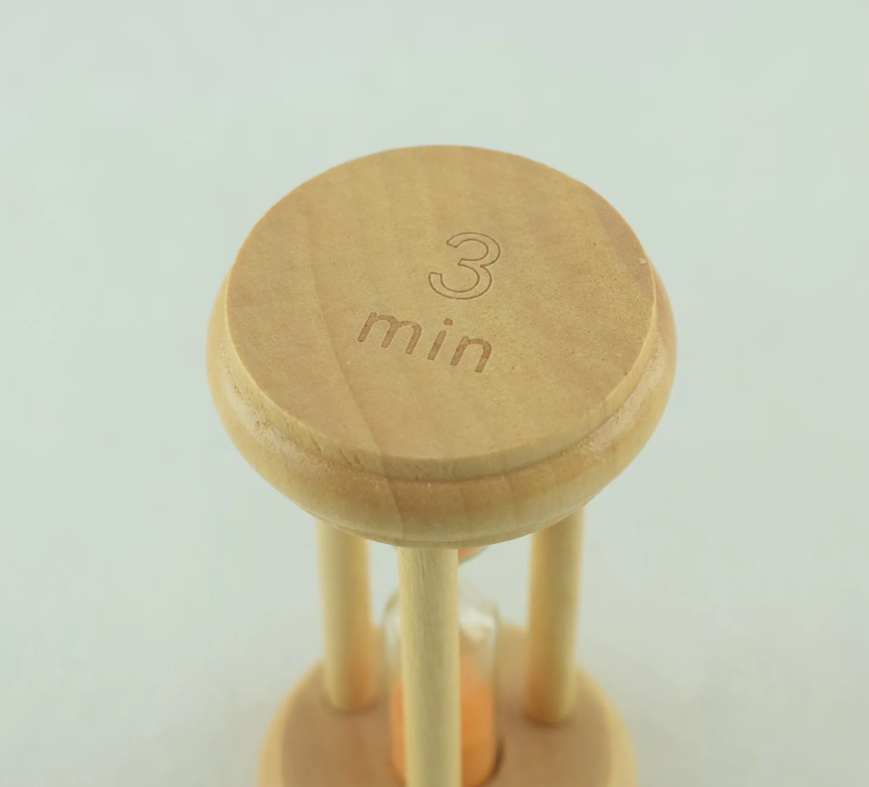 586O - Mini Sablier en Verre pour décoration Horloge De Sable 3 minute - Orange