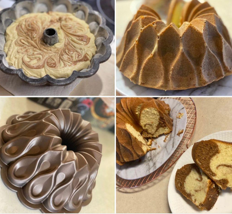 926 - Moule à gâteau, cake rond en granit