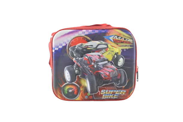 838 - Cartable scolaire à roulette 3 pièces Super Bike