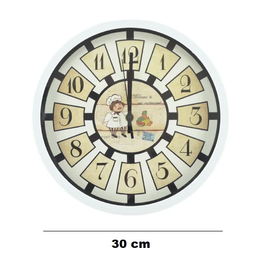 680 - Horloge murale ronde à Quartz, à la mode, simple, balayage silencieux - ABL-495A