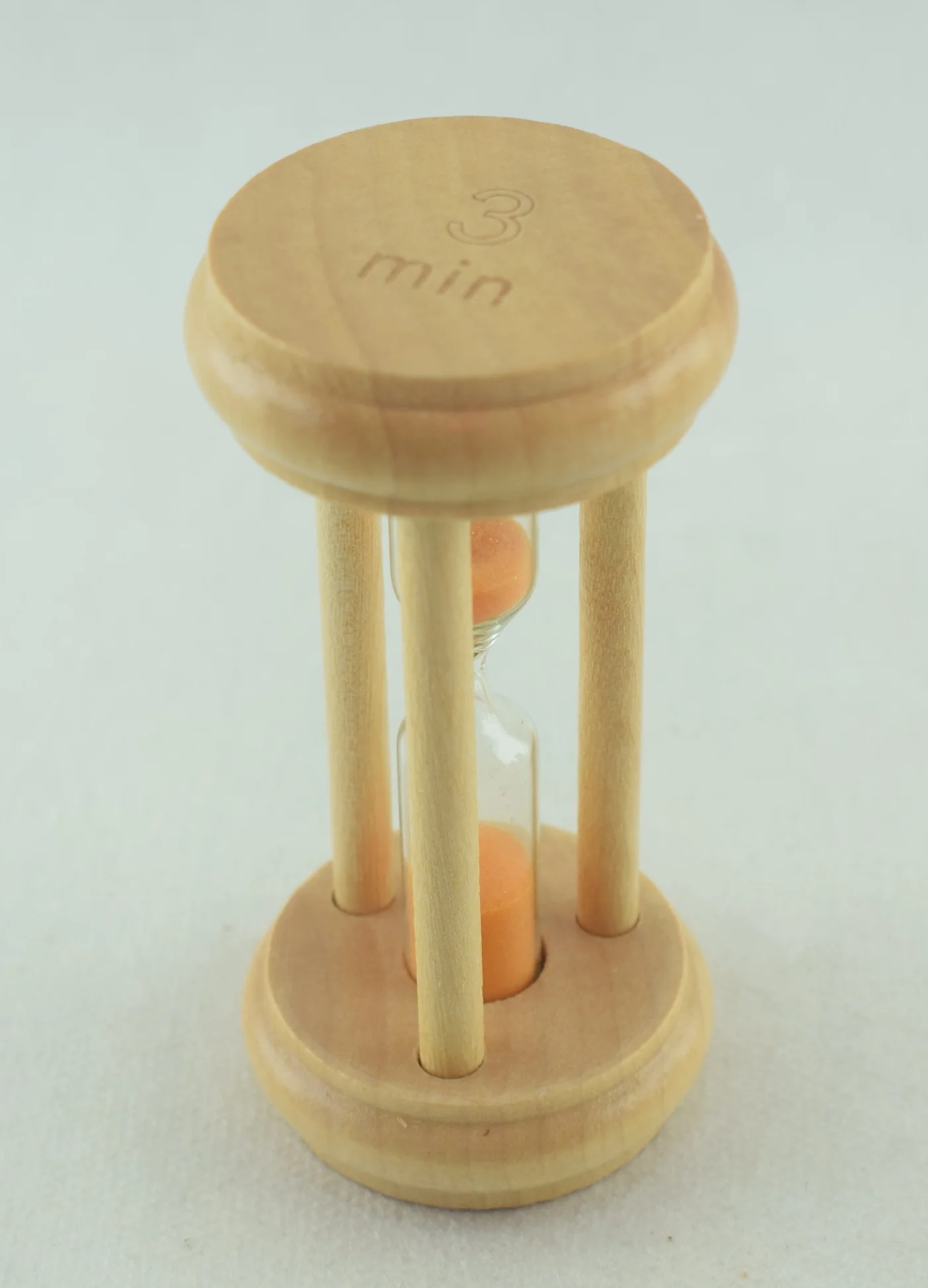 586O - Mini Sablier en Verre pour décoration Horloge De Sable 3 minute - Orange