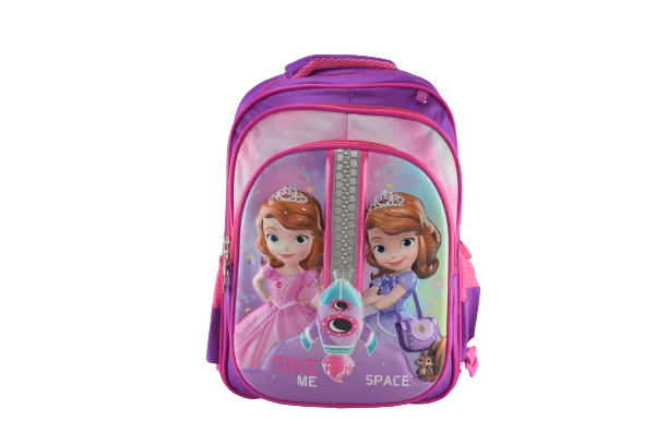 873 - Cartable scolaire à roulette 3 pièces Princess Sofia