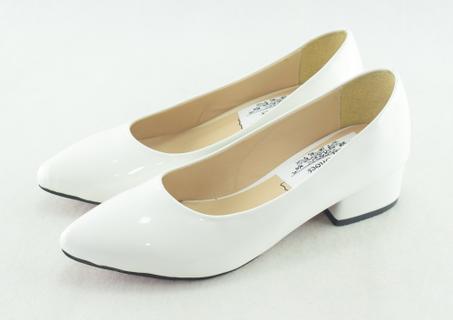 498 - Escarpins chaussures femme à talon moyen - Blanc - EU 41