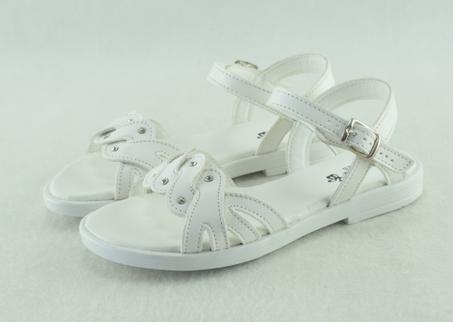 720-Sandale pour fille légère et confortable taille 20 à 34 Blanc