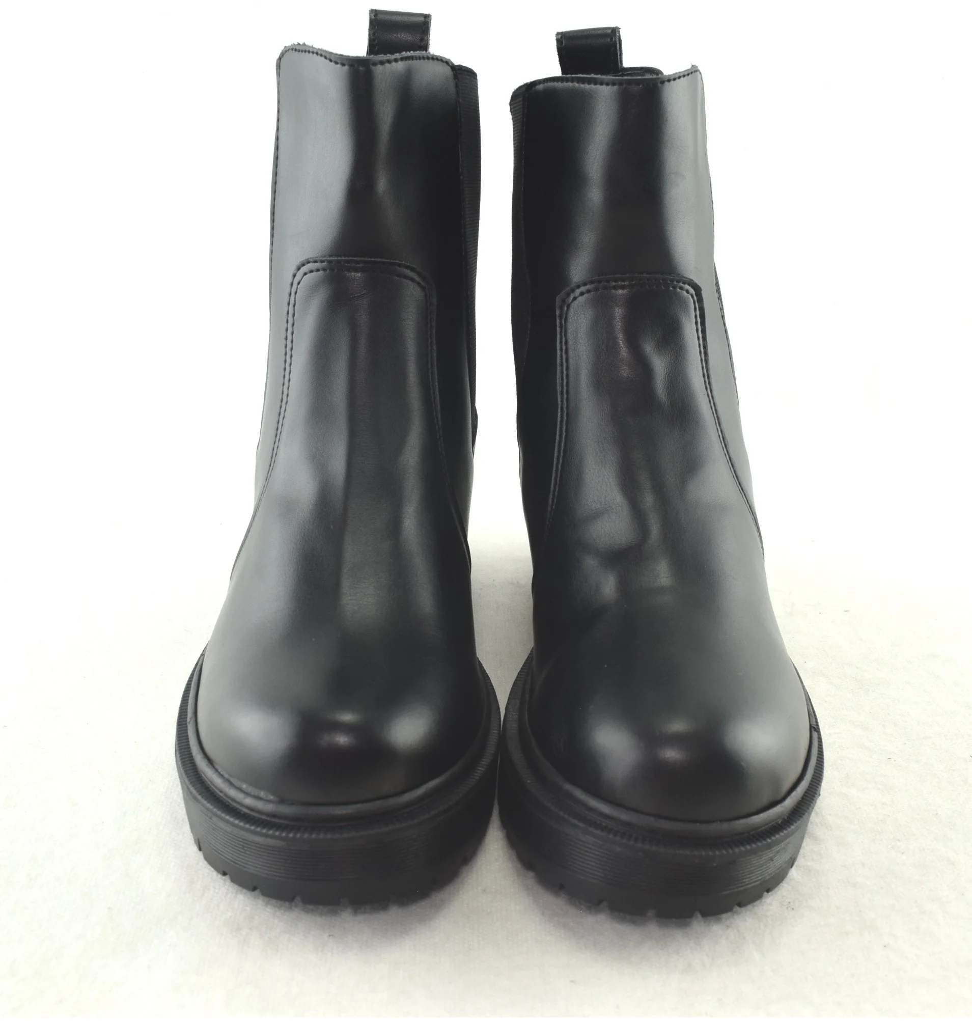 930 - Bottes pour femme chic en cuir tendance hiver 2024 Noir