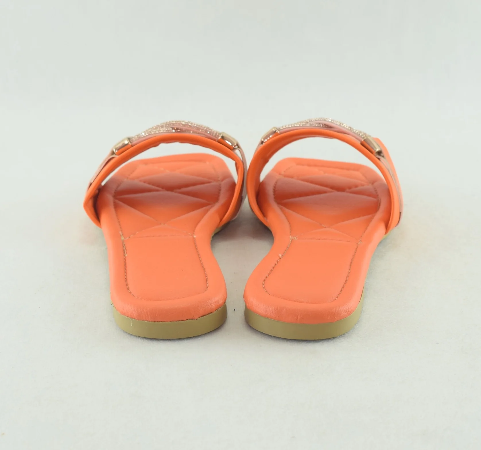 736-Sandales femme - orange