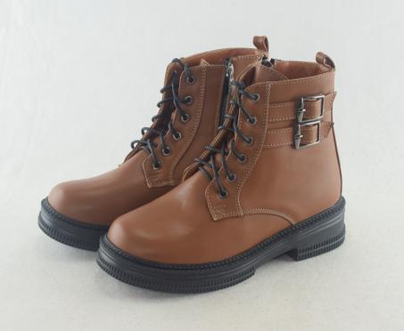 567 - Bottes pour femme chic en cuir tendance hiver 2023 - Marron