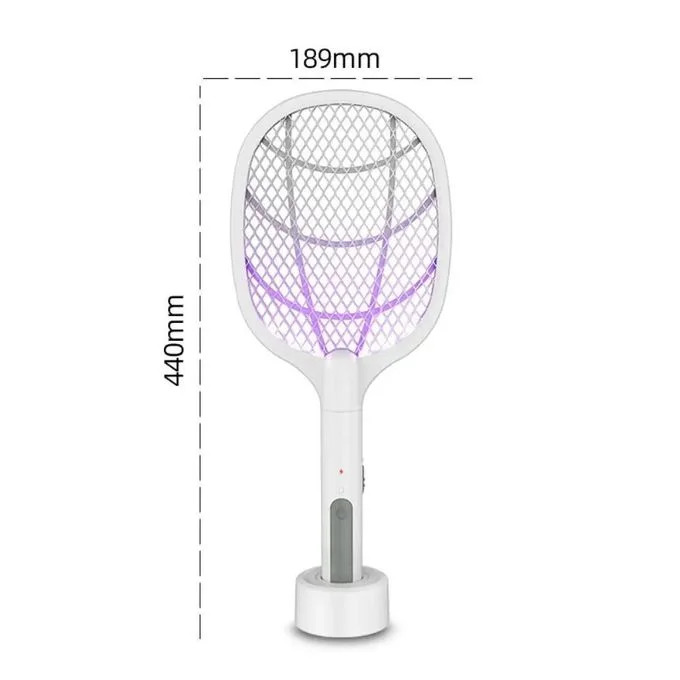 Raquette anti moustique électrique 2 en 1 rechargeable USB