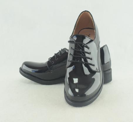 894 - Chaussures à bout rond pour femmes, chaussures à lacets- Noir