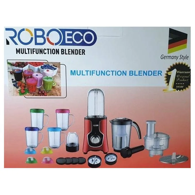 220 - Robot Eco Mixeur Avec 33 Pieces. Bol incassable