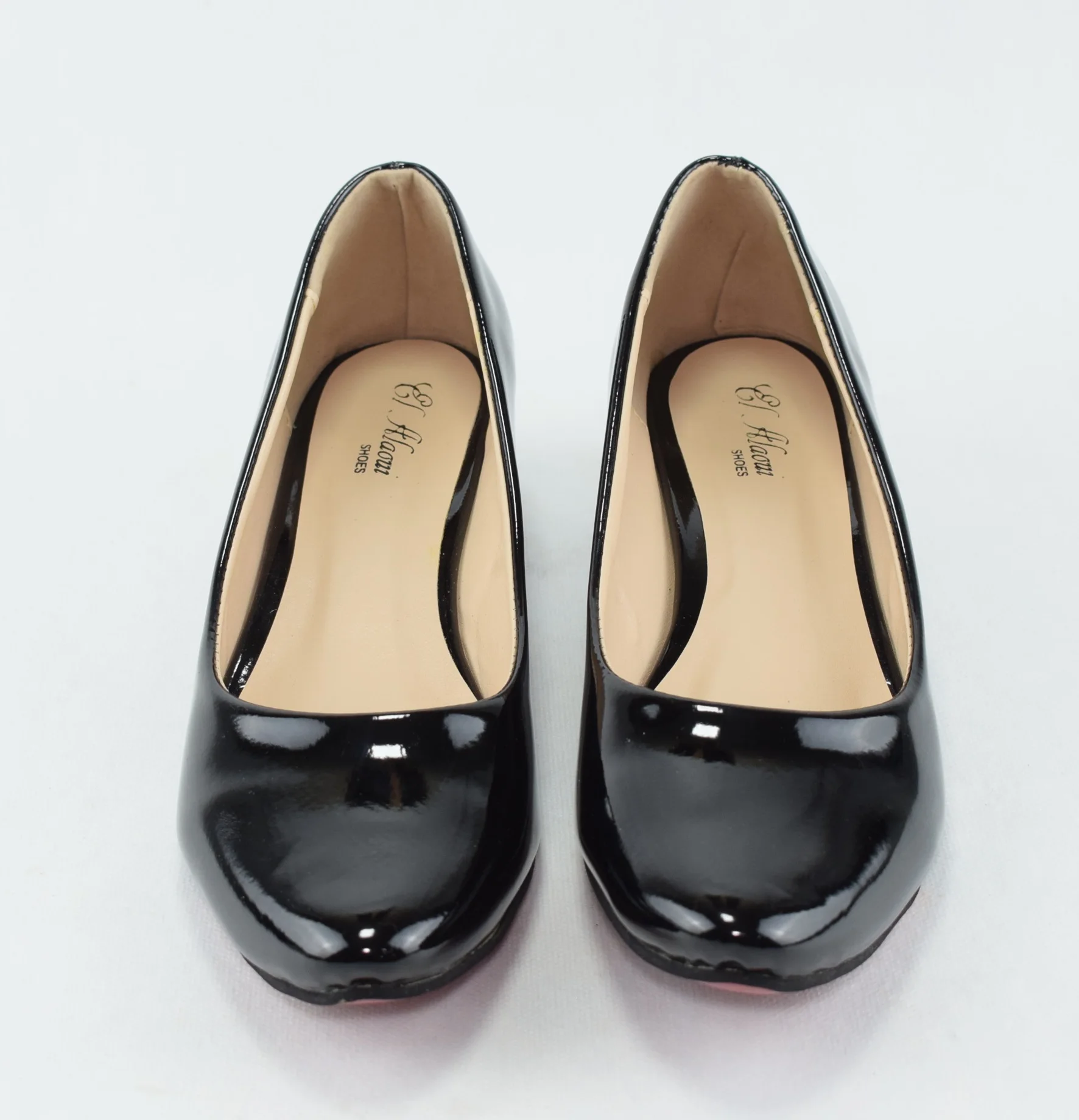 127 - Escarpins chaussures femme à talon moyen - Noir - EU 40