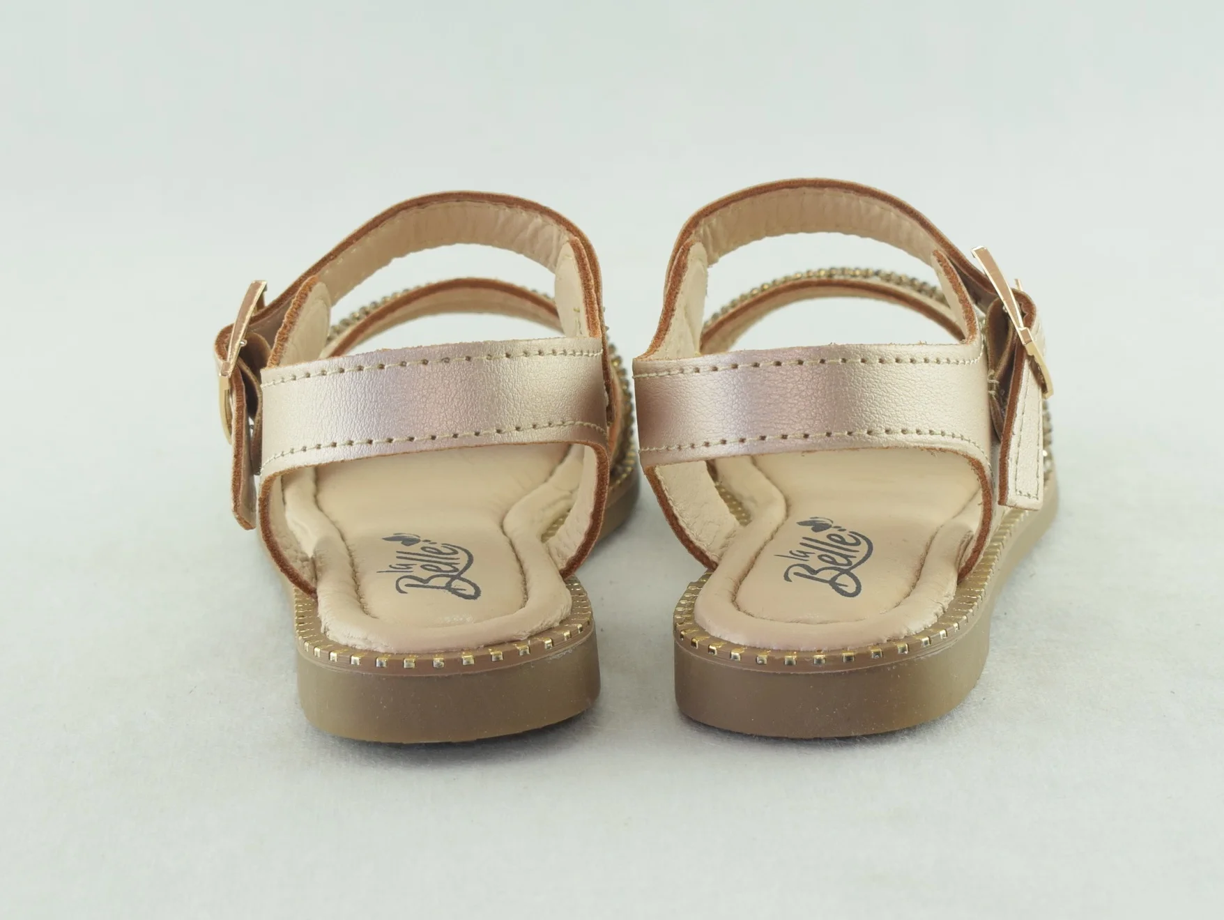 743-Sandale casual et confortable pour fille du 30 au 35 or