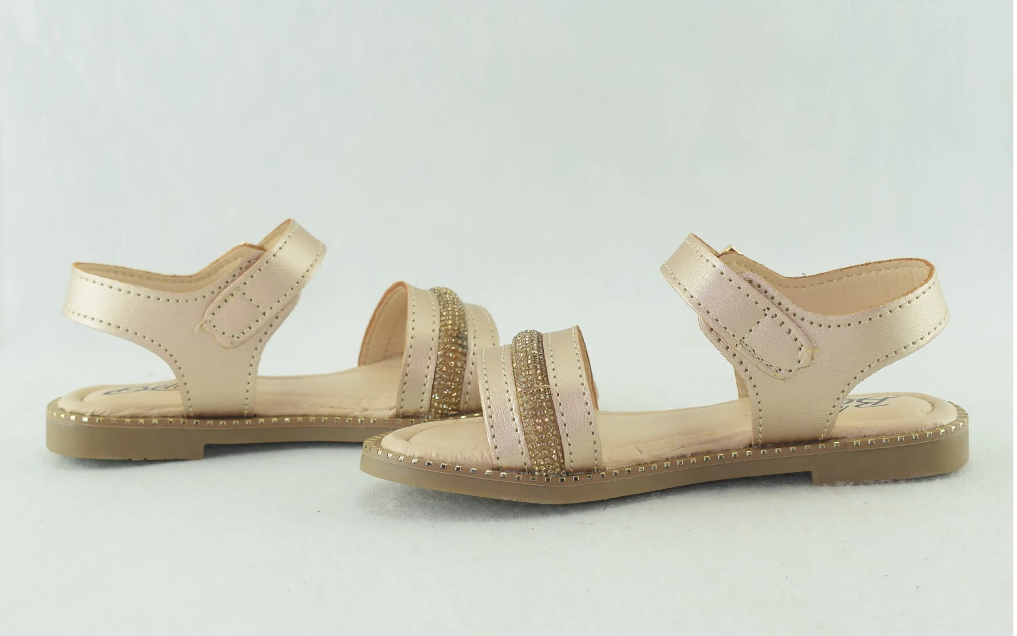 743-Sandale casual et confortable pour fille du 30 au 35 or