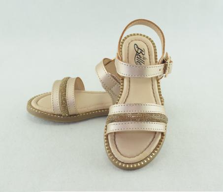 743-Sandale casual et confortable pour fille du 30 au 35 or