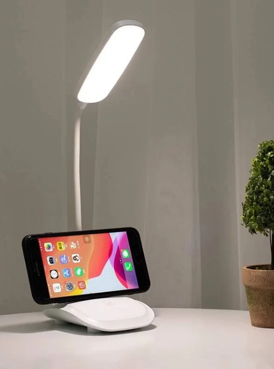 641-Lampe de bureau LED protection des yeux, pour table de chevet, flexible.