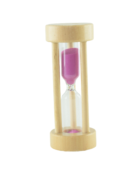646RO - Sablier en Verre Horloge 10 Minutes -  Créatif pour décoration - Rose