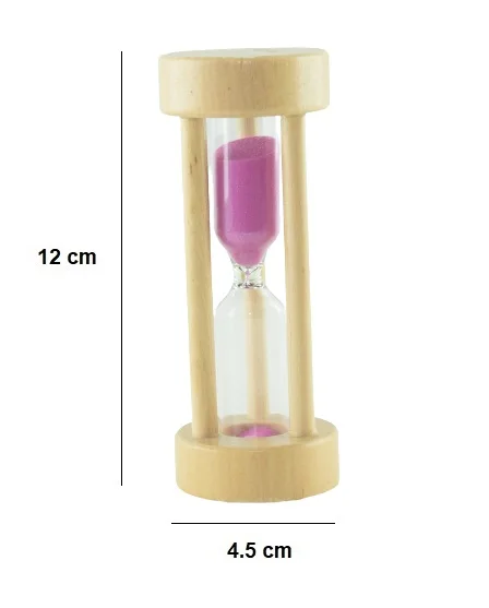 646RO - Sablier en Verre Horloge 10 Minutes -  Créatif pour décoration - Rose