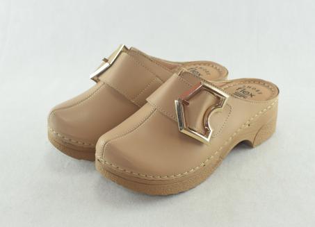 537 - Sabot pour femme semelle haute tendance 2023-2024 Beige