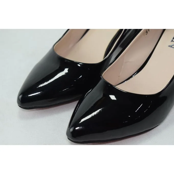 225 - Escarpins chaussures femme à talon haut - Noir - EU 39