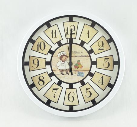 680 - Horloge murale ronde à Quartz, à la mode, simple, balayage silencieux - ABL-495A