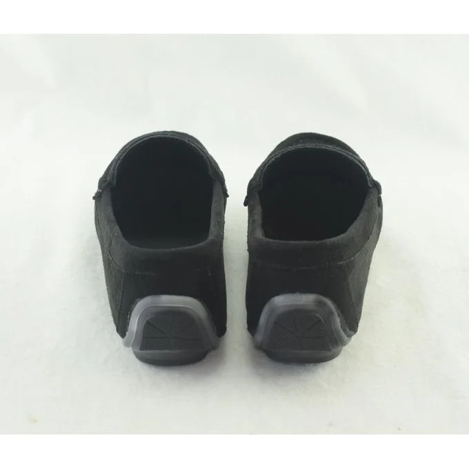 1112Mocassins en daim pour femme tendance - Noir