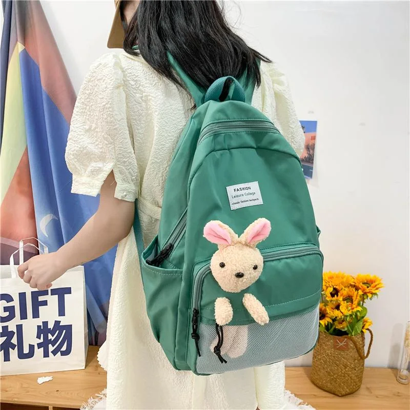 689V - Sac à dos pour femmes, sacs à dos simples pour filles, sacs pour femmes - Vert