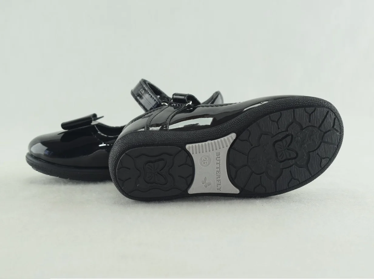 781-mocassin fille 2023-2024 noir brillant 26-30