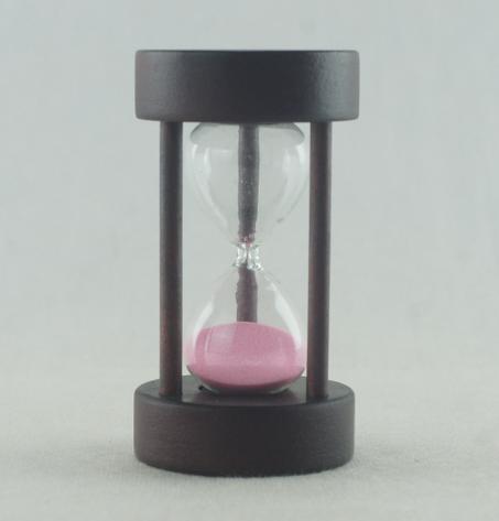 427RO - Sablier en Verre Horloge De Sable 5 Minutes - Sablier Créatif pour décoration - Rose