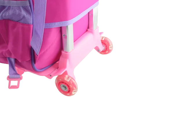 844 - Cartable scolaire à roulette 3 pièces Unicorn