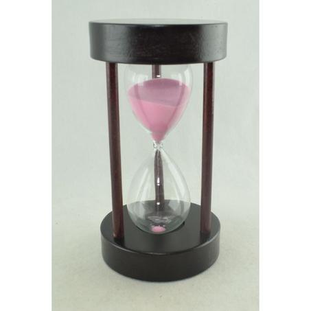 934 - Sablier rond 30 minutes - Rose élégant et utile
