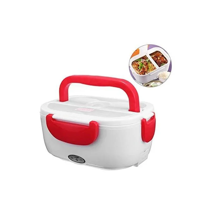 112 - Boite électrique à repas chauffante, Lunch box - Rouge