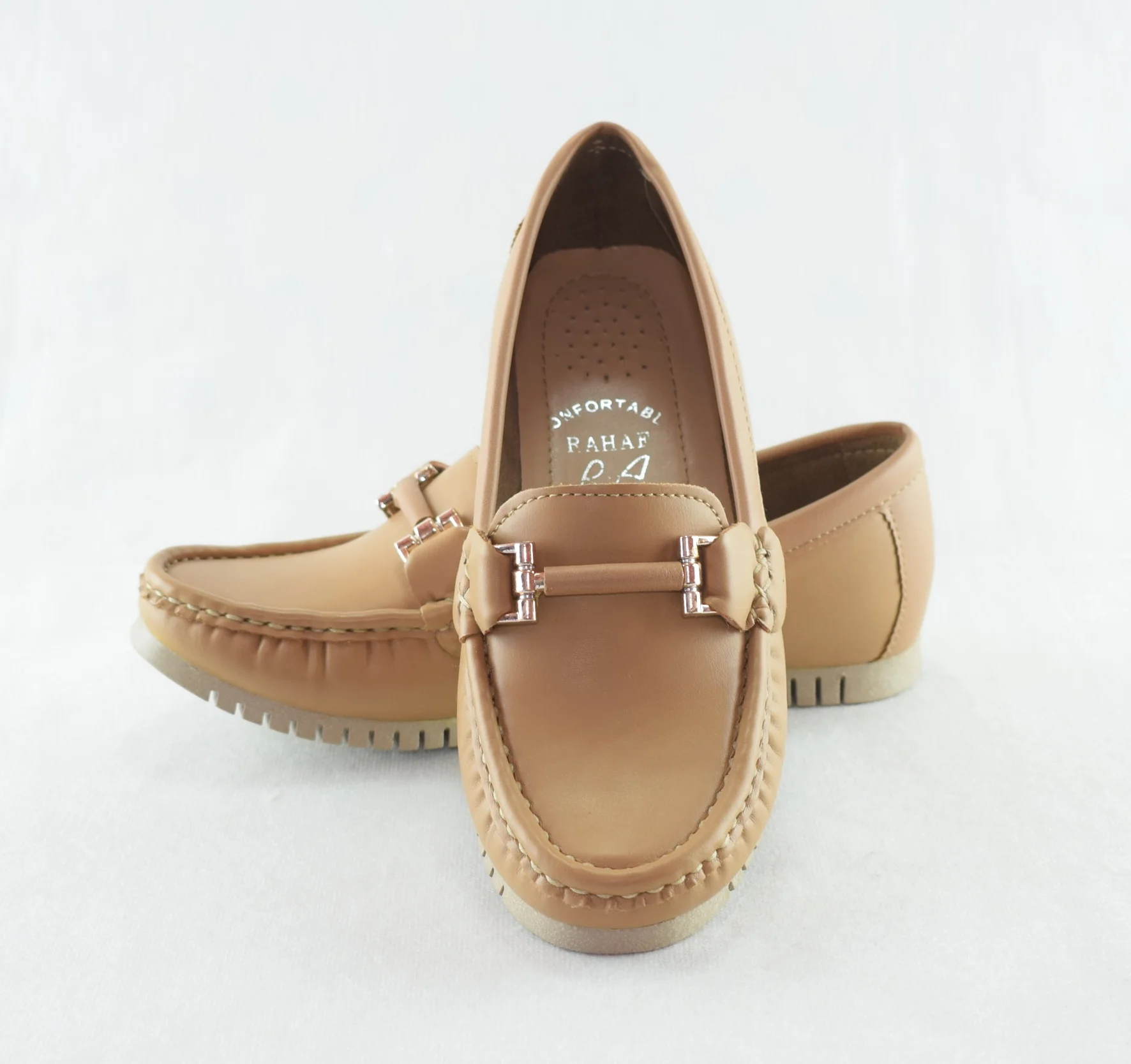 412 - Mocassins pour femme tendance 2023 -2024 beige