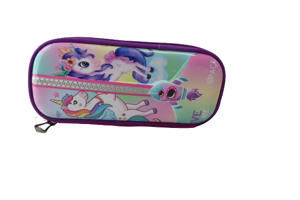 862 - Cartable scolaire à roulette 3 pièces Unicorn