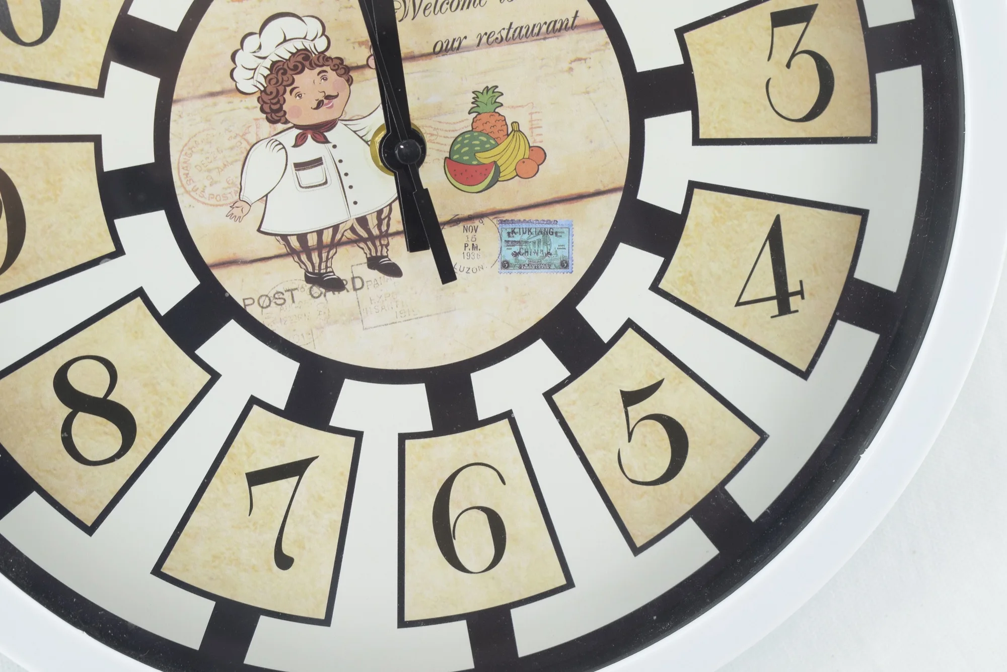680 - Horloge murale ronde à Quartz, à la mode, simple, balayage silencieux - ABL-495A