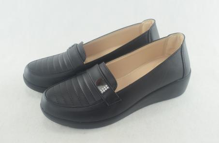 555 - mocassins pour femme tendance - Noir