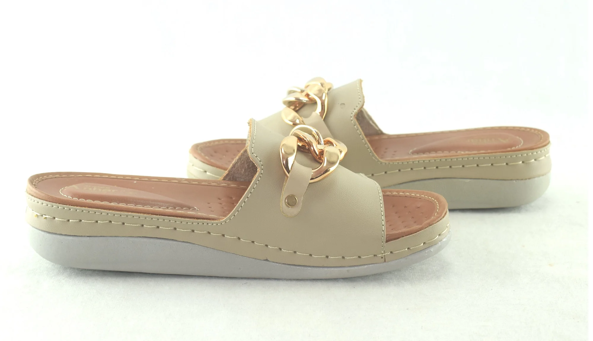 895-Sandales Femme, Tendance 2024-Beige