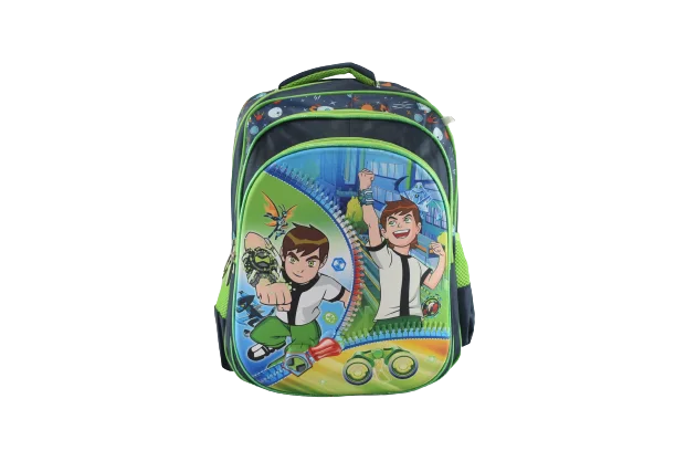 850 - Cartable scolaire à roulette 3 pièces BEN10