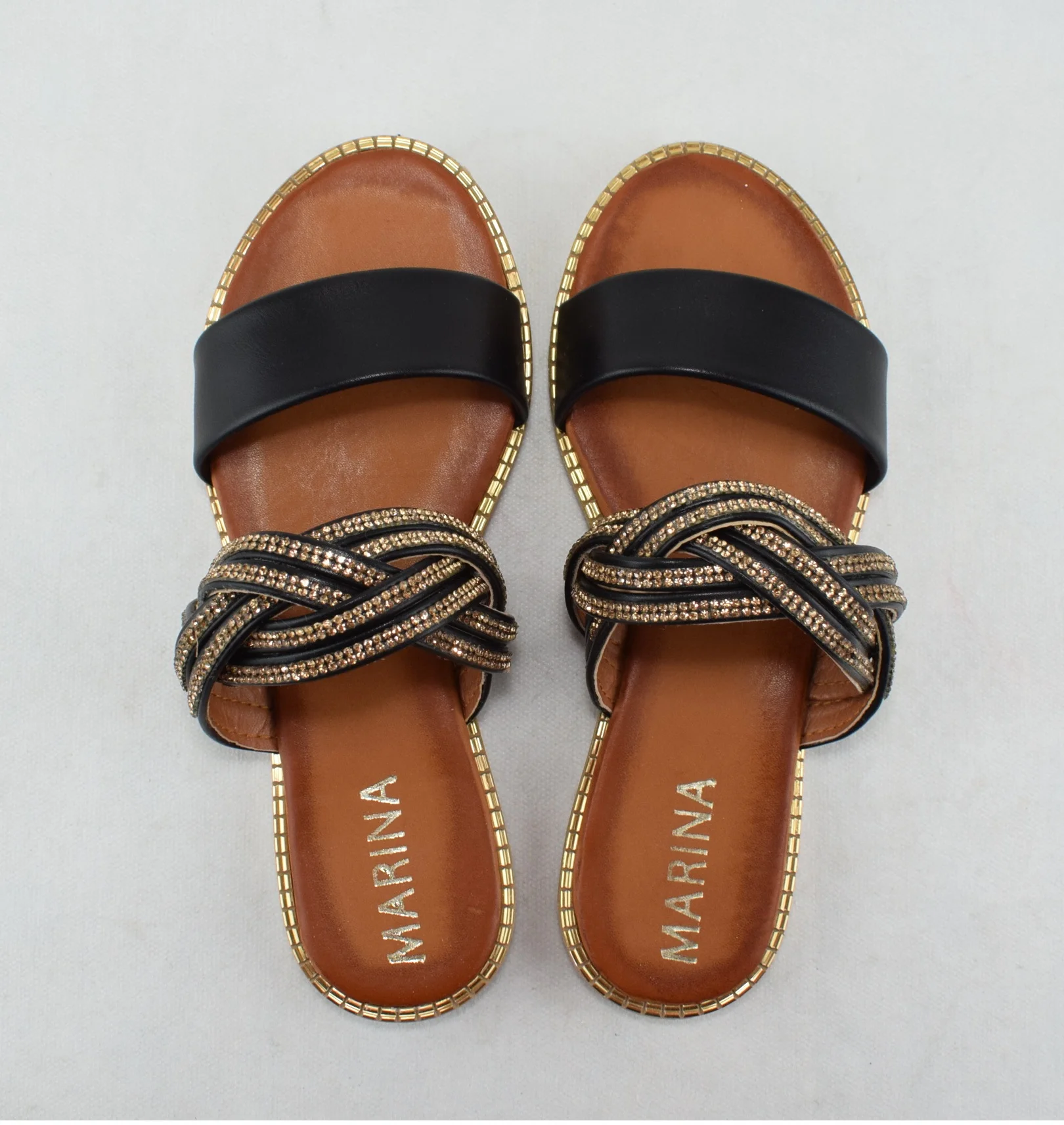 335-Sandale femme élégante  - Noir