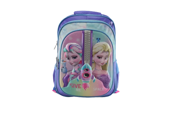 872 - Cartable scolaire à roulette 3 pièces Frozen