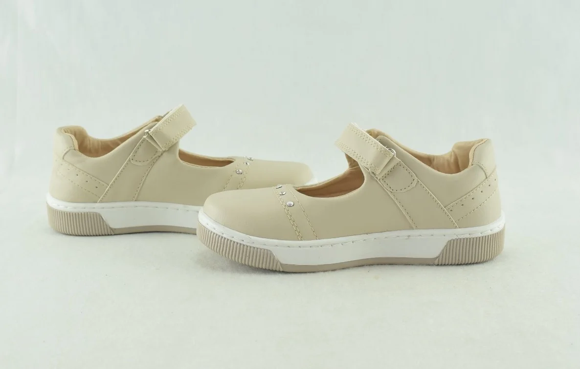 779-Mocassin fille Beige 2023-2024