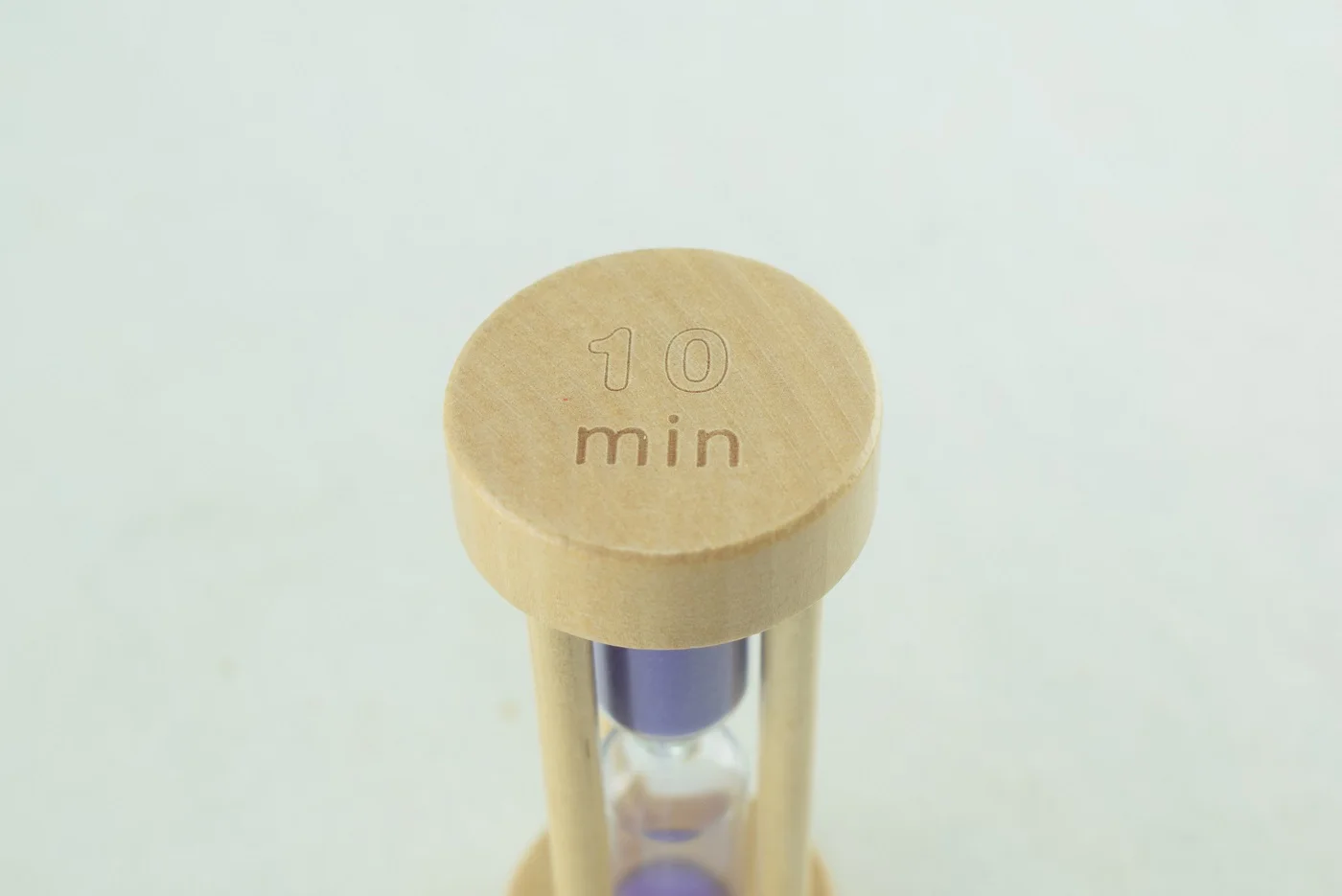 646VI - Sablier en Verre Horloge 10 Minutes -  Créatif pour décoration - Violet