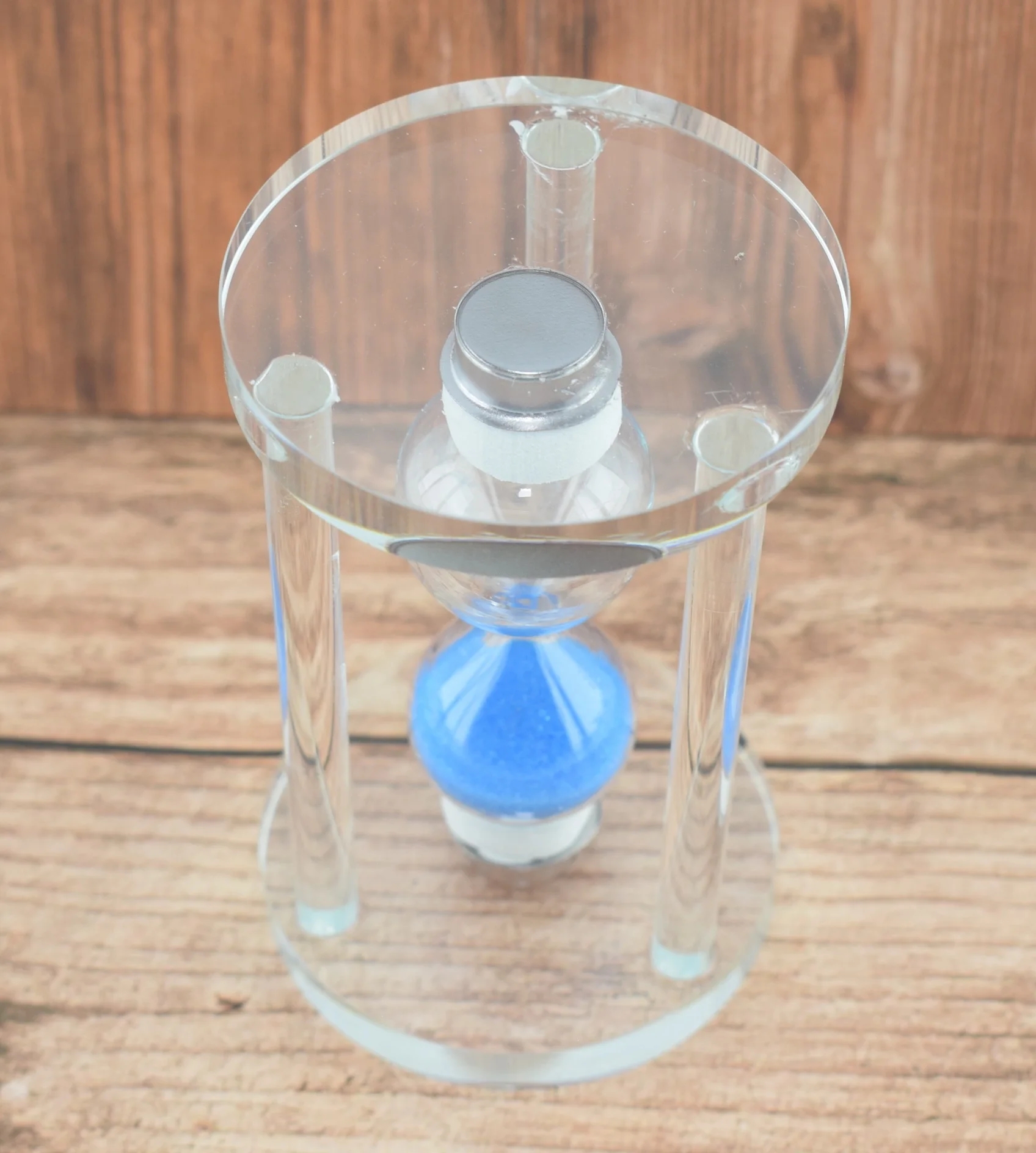 774B - Sablier en verre 7 secondes, décoratif et pratique - Bleu